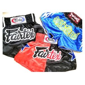3 Muay Thai Shorts(2 Small Fairtex + 1 MediumTwins